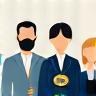 Icône équipe professionnelle certifiée